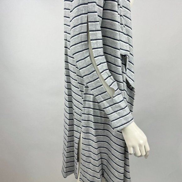 LNA Striped Open Front Cardigan Women XS EUC Slit Long Sleeve Stretch Sweater - Picture 6 of 16